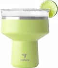 REDUCE Saltini 16 oz Cocktail Tumbler - Insulated Margarita Tumbler with Lid - Keeps Drinks Cold for 10 Hours - 360 Sippable Martini Glass Alternative - Shatterproof, Perfect for Parties - Mojito by Reduce