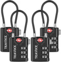 TSA Approved Luggage Locks, Travel Locks Which Also Work Great as Gym Locks by TRAVOCE