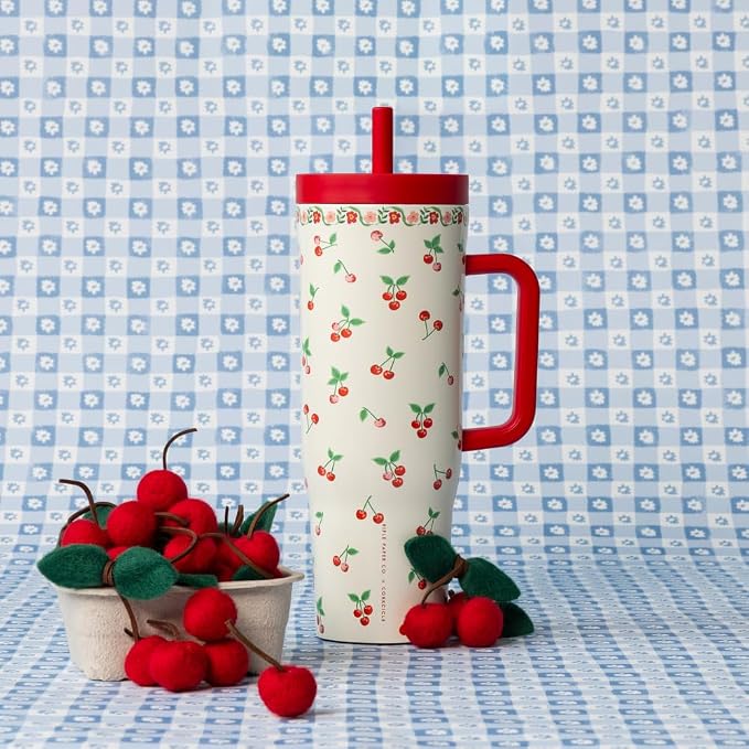 Corkcicle Cruiser - 40oz Rifle Paper - Cherries - Image 2