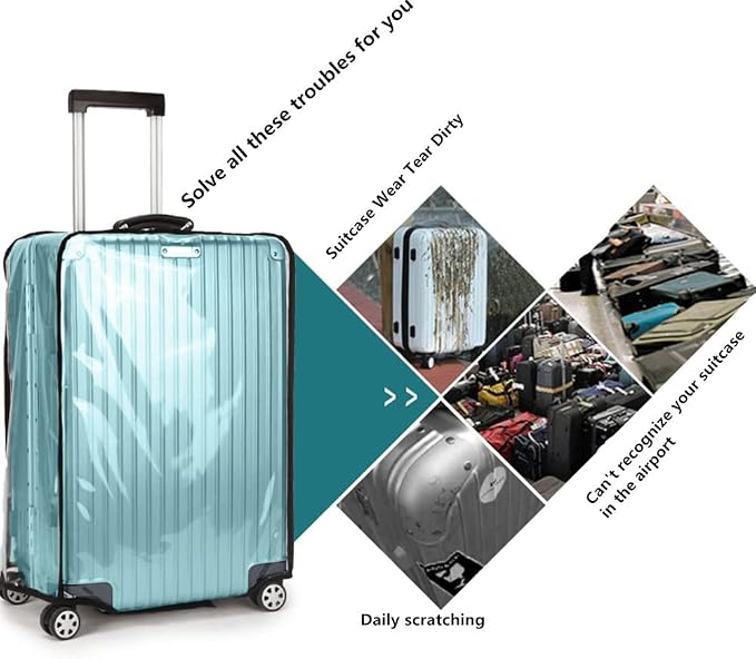 Suitcase Covers for Luggage – TSA Approved Clear PVC Luggage Protector Cover - Image 8