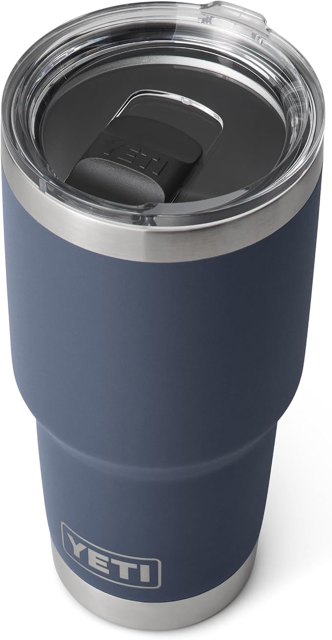 YETI Rambler 30 oz Stainless Steel Vacuum Insulated Tumbler w/MagSlider Lid, Navy - Image 3