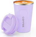 CS COSDDI 12 oz Stainless Steel Vacuum Insulated Tumbler - Coffee Travel Mug Spill Proof with Lid - Coffee Cups for Keep Hot/Ice Coffee,Tea and Beer by CSCOSSDI