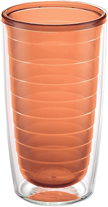 Tervis Clear & Colorful Tabletop Made in USA Double Walled Insulated Tumbler Travel Cup Keeps Drinks Cold & Hot, 16oz, Citrus Sunrise - Image 2