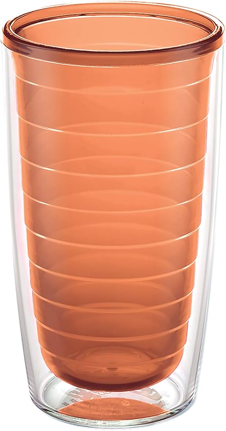 Tervis Clear & Colorful Tabletop Made in USA Double Walled Insulated Tumbler Travel Cup Keeps Drinks Cold & Hot, 16oz, Citrus Sunrise by TervisTumblerCompany