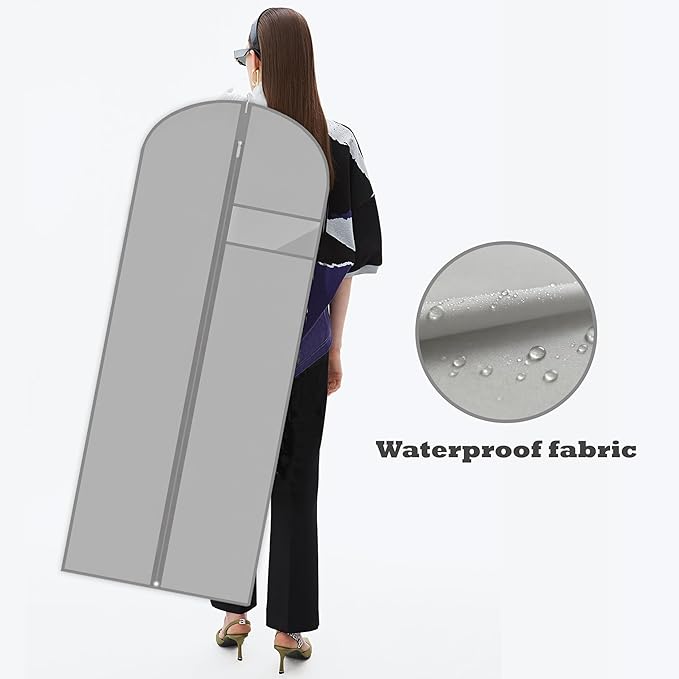Dress Bags for Gowns Long, Suit Bag Cover for Storage and Travel - Image 6