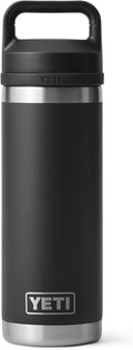 YETI Rambler 18 oz Bottle, Vacuum Insulated, Stainless Steel with Chug Cap, Black by YETI