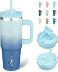 BJPKPK Tumbler With Handle 30 oz Stainless Steel Insulated Tumbler With Lid And Straw For Water Or Ice Coffee,Sky by BJPKPK