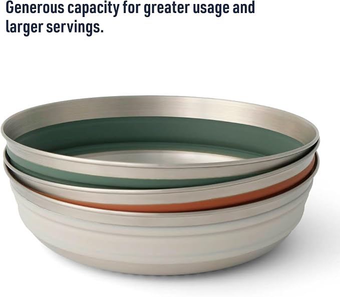 Sea to Summit Detour Stainless Steel Collapsible Bowl, Bombay Brown - Image 5