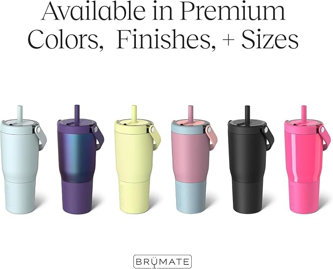 BrüMate Resa 25oz 100% Leakproof Travel Tumbler w/Handle & Straw | Flexible SoftSip Straw | Silicone Sleeve for Durability | Stainless Steel | Cup Holder & Travel Friendly Water Bottle (Java) - Image 4