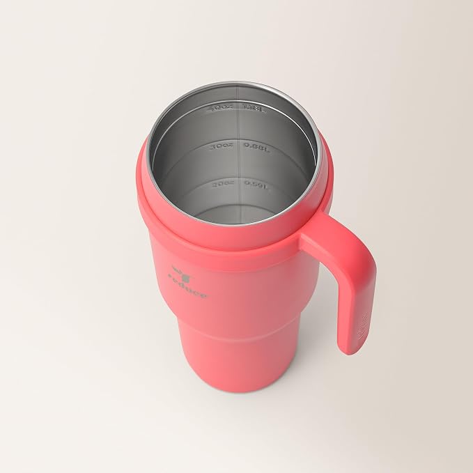 REDUCE 40 oz Stainless Steel Tumbler with Handle - Dual-Wall Vacuum Insulated Travel Mug, Sweat-Proof Lid & Reusable Straw - Keeps Drinks Cold for 24 Hrs, Fits Cupholders, Dishwasher Safe - Daiquiri - Image 8