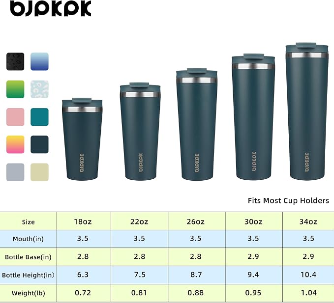 BJPKPK 18oz Stainless Steel Insulated Tumbler With lid And Straw Travel Coffee Thermal Tumblers Cup For Women And Men,Navy Blue - Image 5