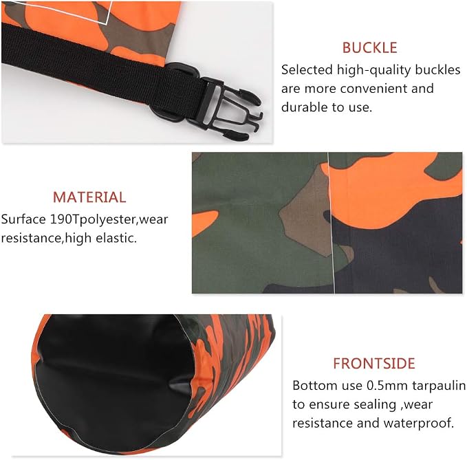 Waterproof Dry Bag 2L/5L/10L/15L/20L/30L, Roll Top Sack Keeps Gear Dry - Image 5