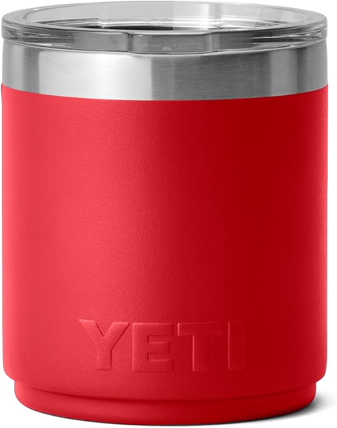YETI Rambler 10 oz Stackable Lowball 2.0, Vacuum Insulated, Stainless Steel with MagSlider Lid, Rescue Red - Image 6