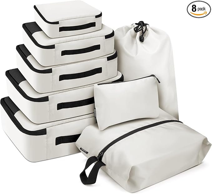 8 PCS Compression Packing Cubes by SDGFUI