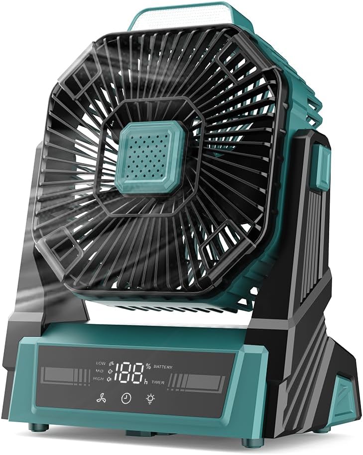 KopBeau 20000mAh Portable Rechargeable Fan, Battery Powered Camping Fan by KopBeau