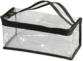 Small Rectangular Clear PVC Makeup Bag Make Up Artist Tool Organizer Pouch Bag by JulaVance