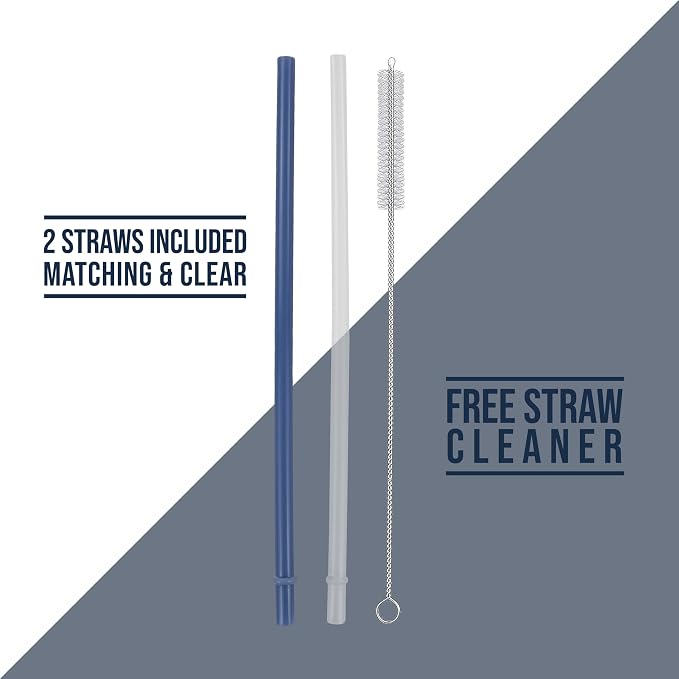 Hogg Big Swig 40 oz Tumbler with Handle and Straw - Steel Blue, 40oz Insulated Stainless Steel, Water Tumbler with Straw, Water Cup with Handle, Versatile Leak Proof Lid - Image 9