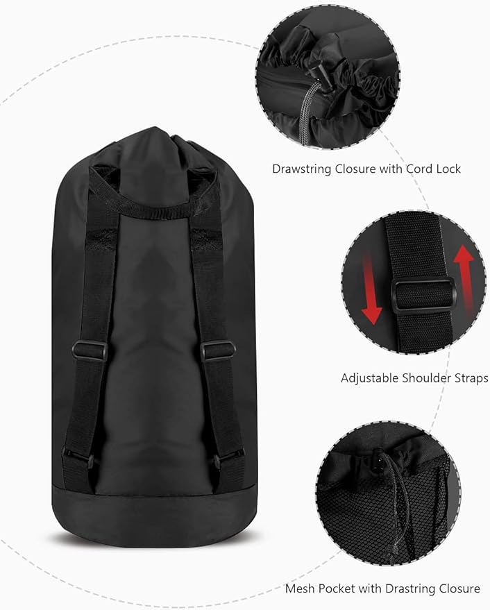 Dalykate Backpack Laundry Bag, Laundry Backpack - Image 4