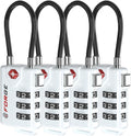 TSA Approved Cable Luggage Locks, Re-settable Combination by Forge