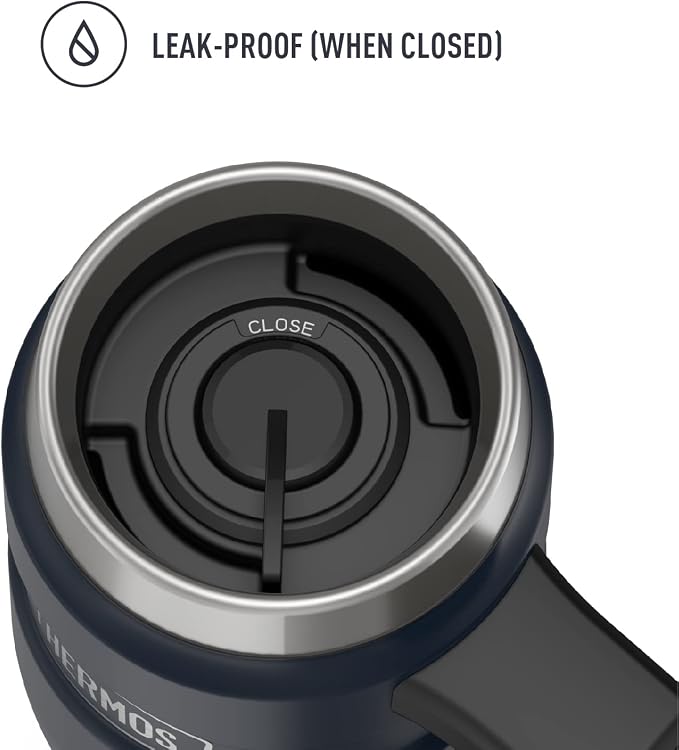 THERMOS Stainless King Vacuum-Insulated Travel Mug with Handle-16oz,Midnight Blue-Thermos Tumbler for Hot&Cold Drinks-Leak&Sweat-Proof Stainless Steel Coffee Mug with Lid for Commuting,(Pack of 4) - Image 3