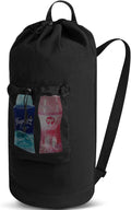 Canvas backpack laundry bag, laundry backpack by NAHADS