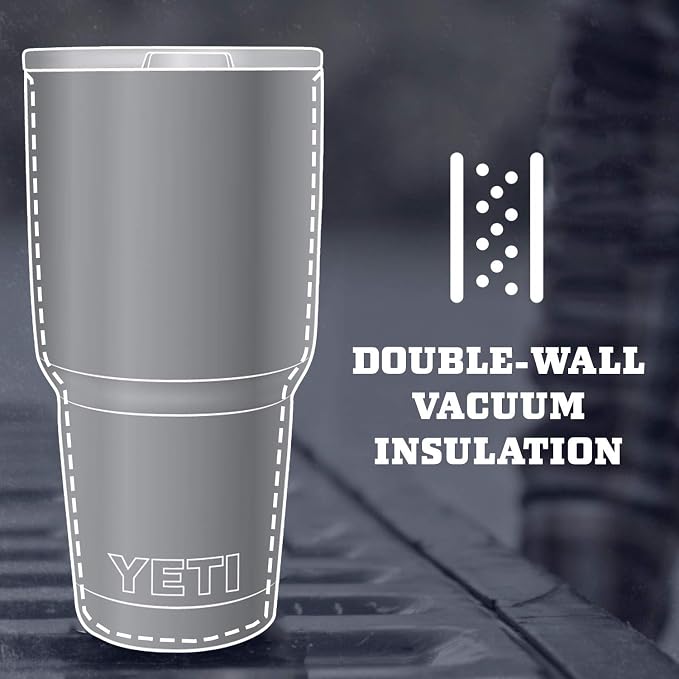 YETI Rambler 30 oz Stainless Steel Vacuum Insulated Tumbler w/MagSlider Lid, Stainless - Image 3