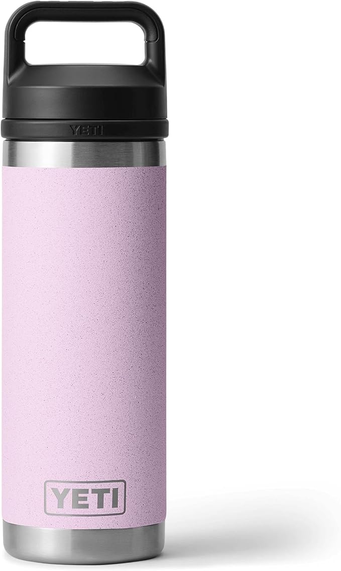 YETI Rambler 18 oz Bottle, Vacuum Insulated, Leakproof, Stainless Steel with Chug Cap, Cherry Blossom by YETI