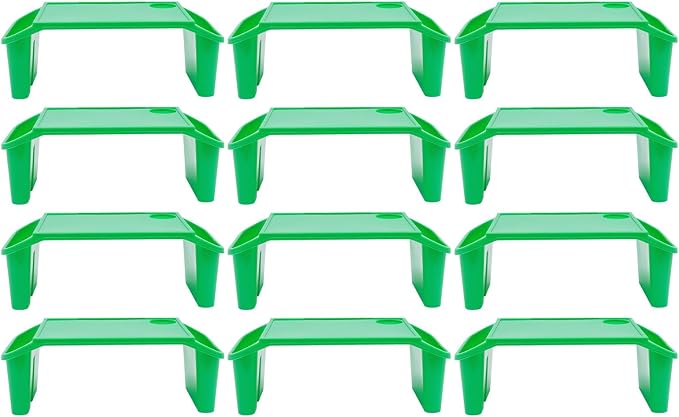 12 Pcs Kids Lap Desk Tray, 19.7×9.8×7.1In Portable Lap Bed Table - Image 6