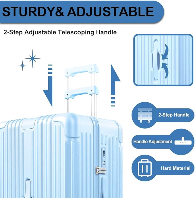 Krute Luggage Sets 2 Piece Suitcase - Image 5