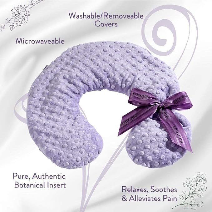 Sonoma Lavender Luxury Lavender Heatable/Chillable Neck Pillow, Microwaveable - Image 4