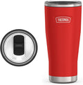 THERMOS ICON SERIES, Stainless Steel Tumbler with Slide Lock, 24 Ounce, Crimson by Thermos