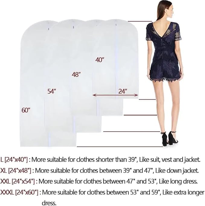 Garment Bags for Hanging Clothes Travel Garment Bag - Image 2