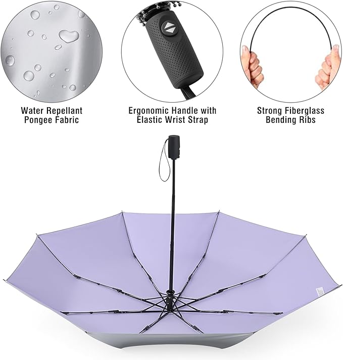 G4Free UPF 50+ UV Protection Large Travel Umbrella 42/46 Inch Auto Open Close - Image 7