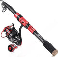 Sougayilang Fishing Pole with Spinning Reel Portable Fishing Rod Reel Combos by Sougayilang
