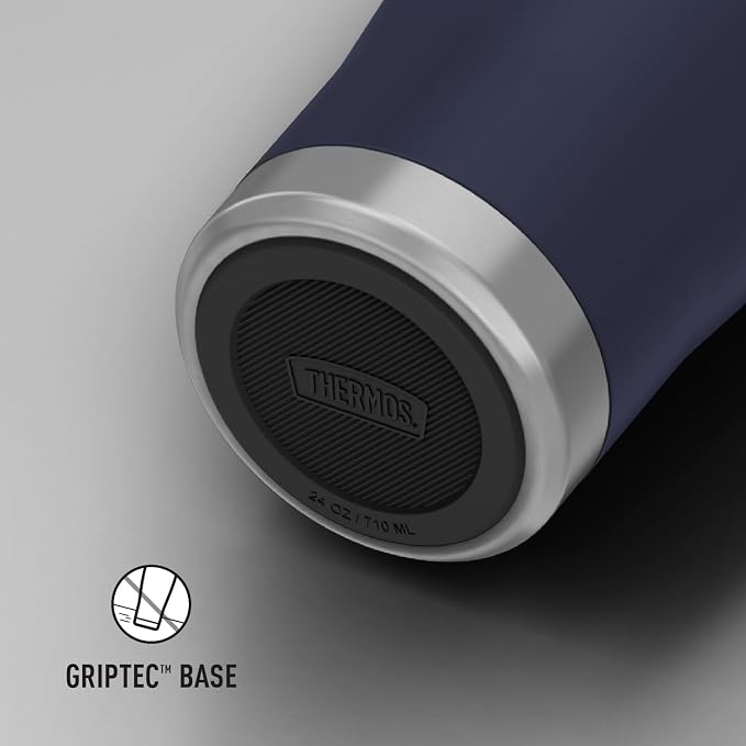 THERMOS ICON SERIES, Stainless Steel Tumbler with Slide Lock, 24 Ounce, Mystic Navy - Image 6