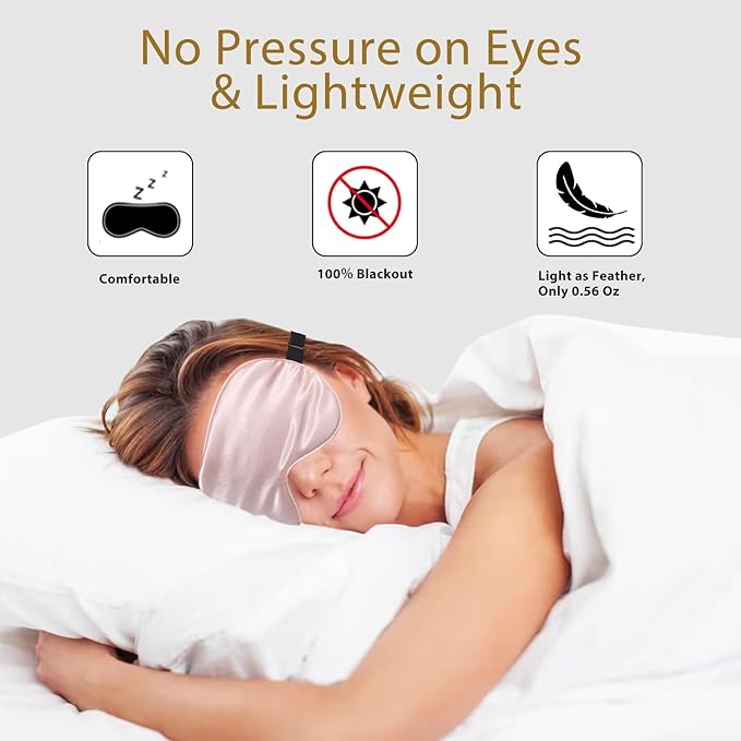 4 Pack Super Soft Silk Sleep Mask - Image 3