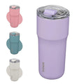 BJPKPK Insulated Tumbler with Lid,24oz Stainless Steel Tumbler,Double Wall Travel Coffee Mug Thermal cup,Keep Drinks Cold and Hot,Lavender by BJPKPK
