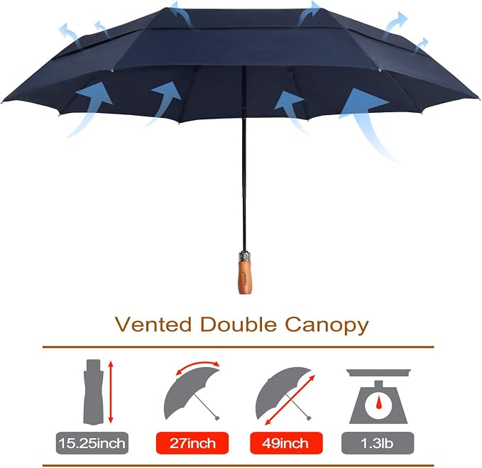 Lejorain Large Folding Golf Umbrella - Image 2