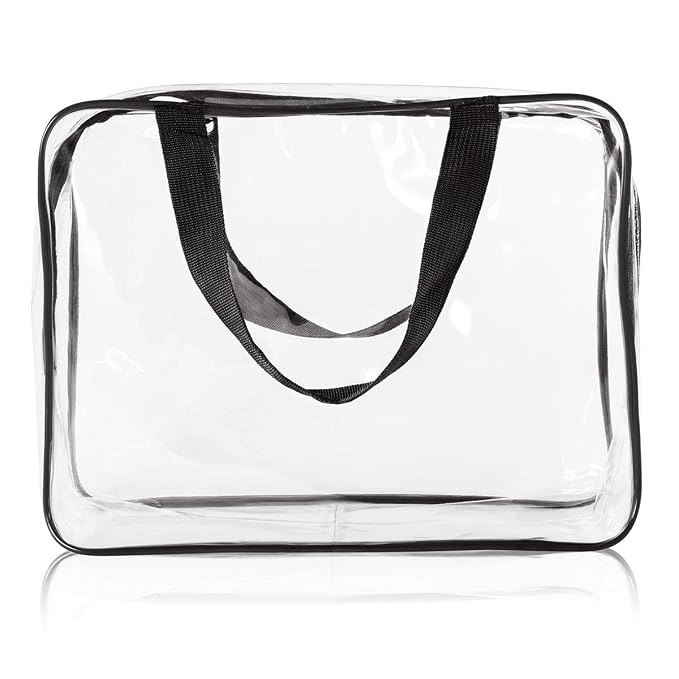 2Pcs Crystal Clear PVC Travel Toiletry Bag Kit - Image 7