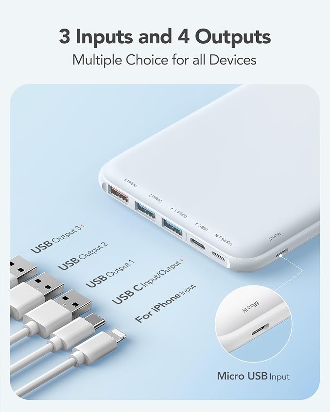 Charmast 26800mAh Slim Portable Charger Power Bank, 15W Fast Charging Battery - Image 5