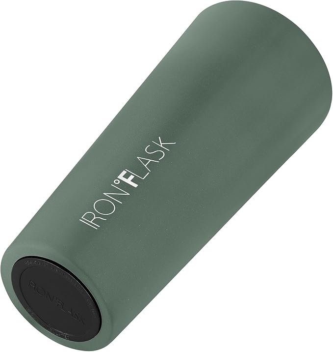 IRON °FLASK Classic Tumbler - Vacuum Insulated Stainless Steel Water Bottle, Double Walled, Drinking Cup, Insulated Travel Mug (Sage, 32 oz Solid Lid) - Image 4