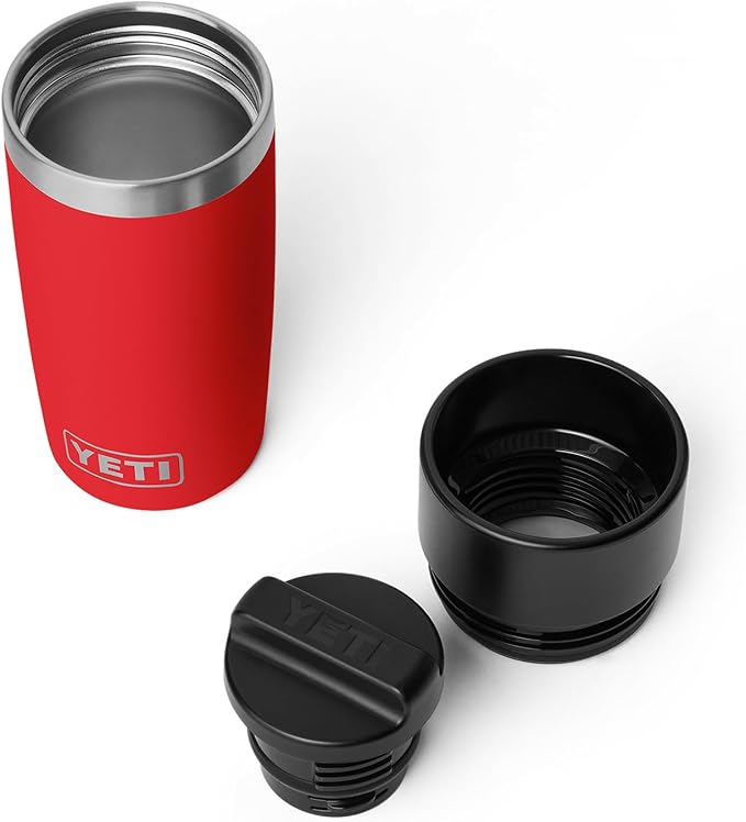 YETI Rambler 12 oz Travel Bottle, Stainless Steel, Vacuum Insulated with Leakproof Commuter Cap, Rescue Red - Image 3