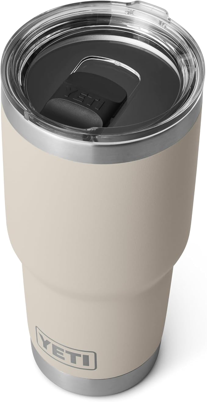 YETI Rambler 30 oz Tumbler, Stainless Steel, Vacuum Insulated with MagSlider Lid, Cape Taupe - Image 3