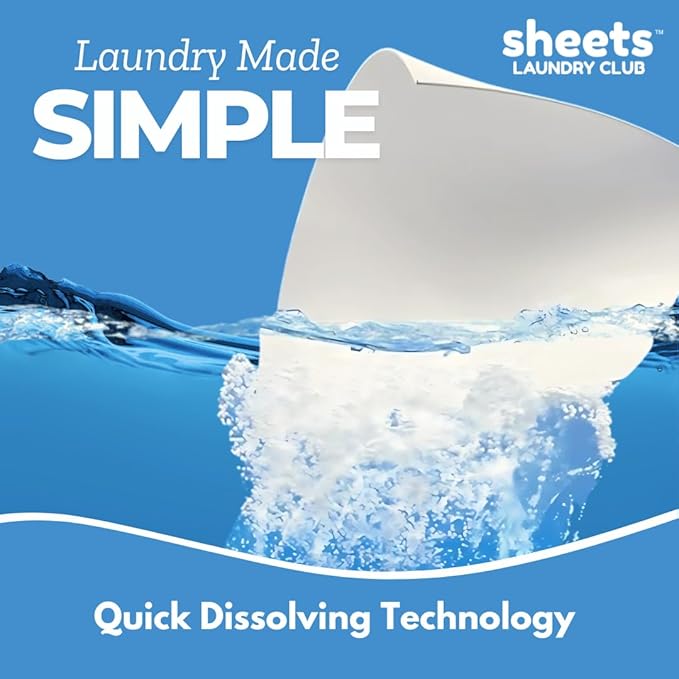 Sheets Laundry Club Laundry Detergent Sheets – 50 Sheets, Fresh Linen, - Image 3