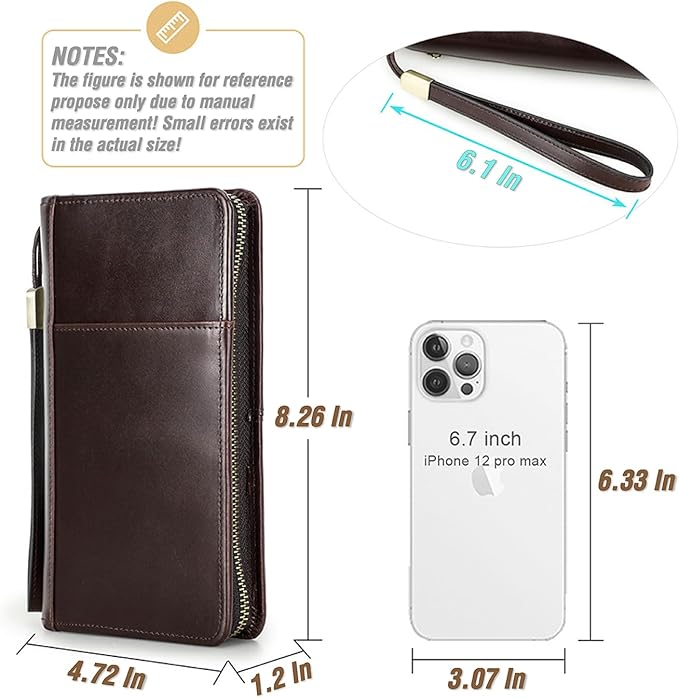 Top Grain Leather Customizable Travel Passport Wallet Holder - Image 5