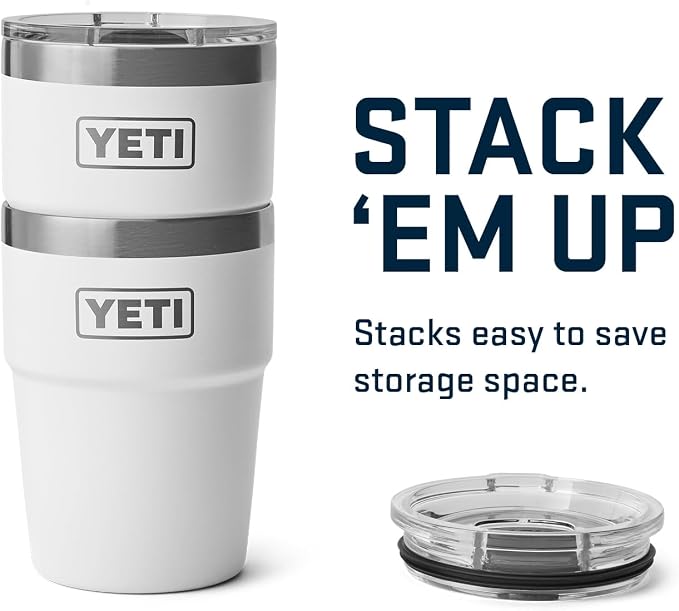 YETI Rambler 16 oz Stackable Tumbler, Vacuum Insulated, Stainless Steel with MagSlider Lid | Stackable, Vacuum Insulated, MagSlider Lid, Stackable, Vacuum Insulated, MagSlider Lid - Image 6
