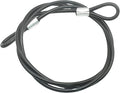 5FT 6mm Stainless Steel Security Cable Lock, Braided Steel Vinyl Coated Safety by Bytiyar