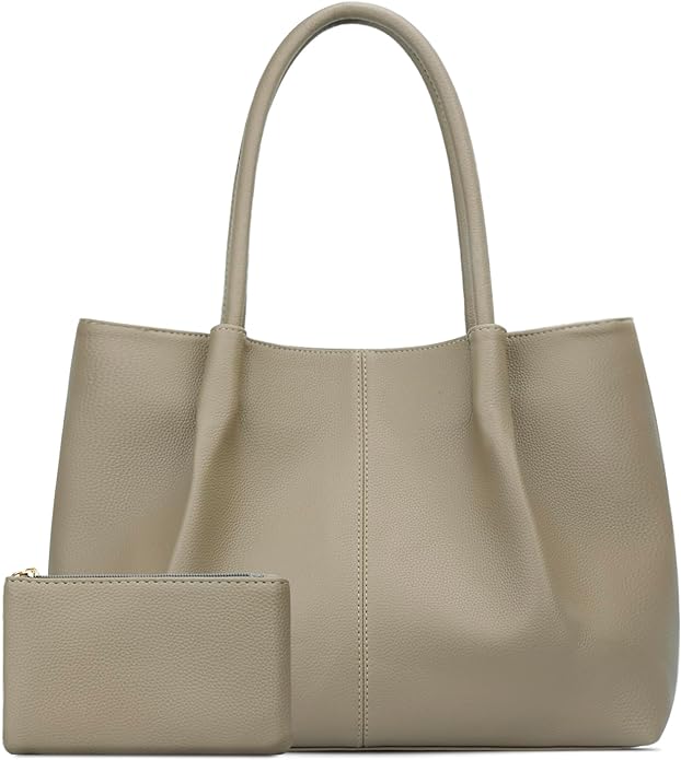 KKXIU Tote Bag for Women Vegan Leather Shoulder Purse Large Capacity Travel Bag by KKXIU