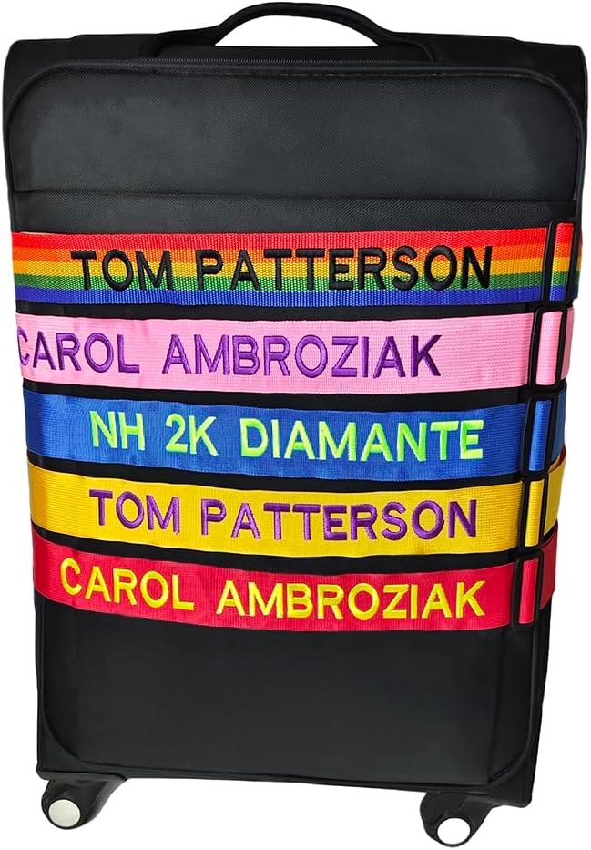 2PC Custom Embroidery Luggage Strap - Image 6