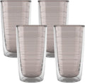 Tervis Clear & Colorful Tabletop Made in USA Double Walled Insulated Tumbler Travel Cup Keeps Drinks Cold & Hot, 16oz - 4pk, River Rock by TervisTumblerCompany